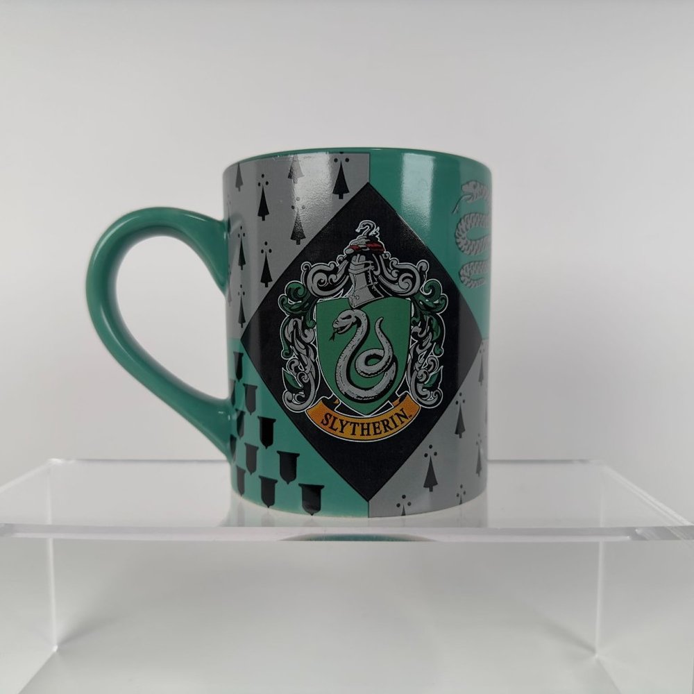 Harry Potter Coffee Cup Slytherin Crest Mug Teal and Black